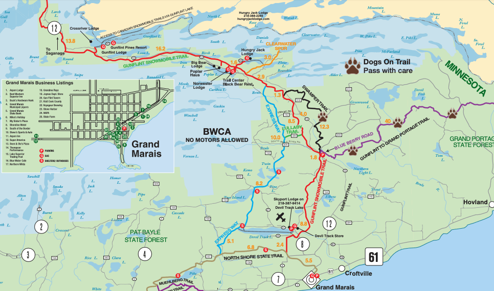 Snowmobiling In And Around Grand Marais East Bay Suites 0130